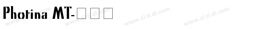 Photina MT字体转换